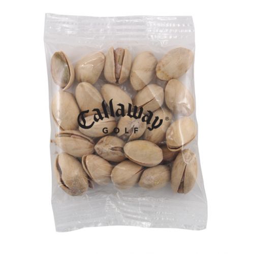 Medium Logo Imprinted Bountiful Bags Filled with Pistachios