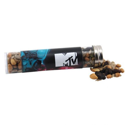 6 Inch Custom Printed Large Charles Tube with Trail Mix