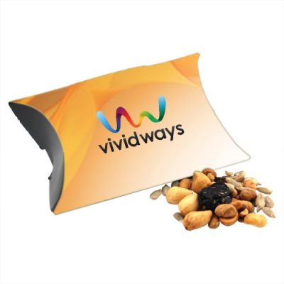 Promotional Neame Pillow Box Filled with Trail Mix