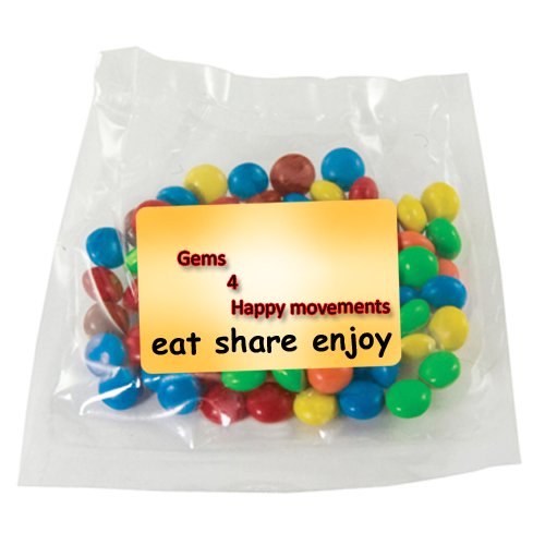 large candy promo pack with full color decal Chocolate Littles