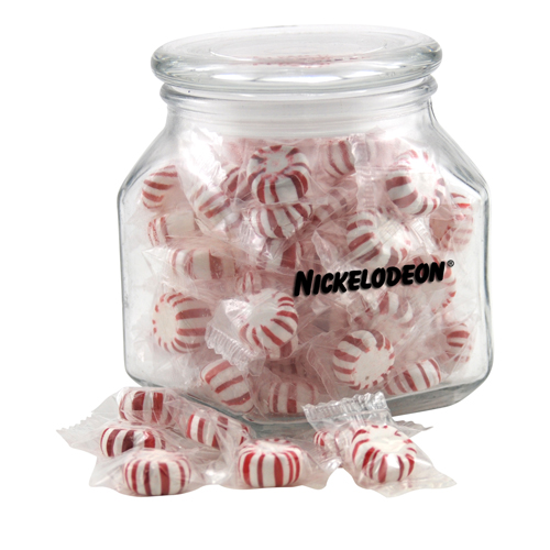 Printed Weathers Glass Jar with Starlight Peppermint