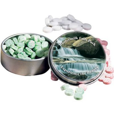 Promotional Pond Flat Top Tins with Mints