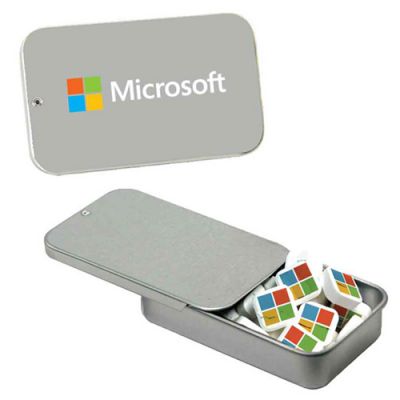 Promotional Slider Tin with Printed Mints