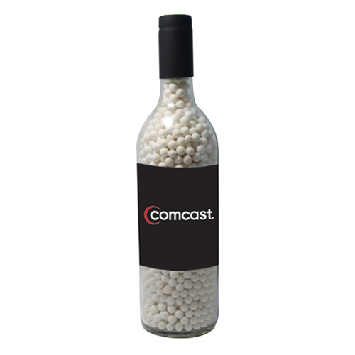 Wine Bottles with Signature Peppermints