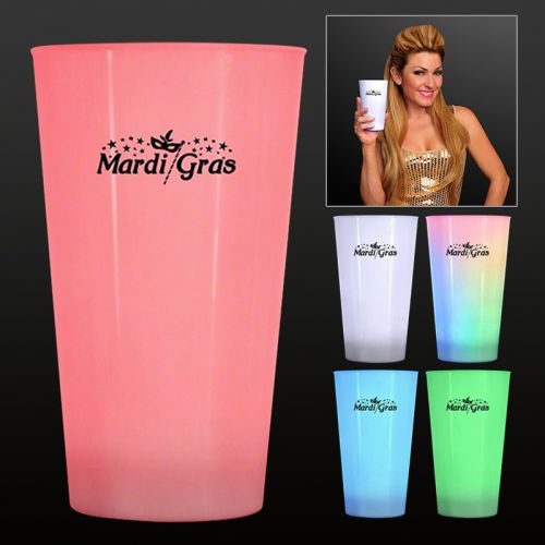 Custom Printed LED Glow Cup Drinking Glasses