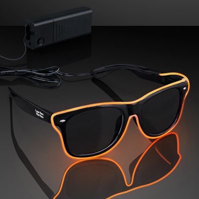 Custom Imprinted Light Up EL Wire Neon Sunglasses