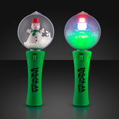 Customized LED Spinning Snowman Light Wands