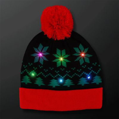 Light Up Christmas Beanie Hats