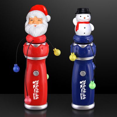 Personalized Orbiting LED Spinning Christmas Toy Wands