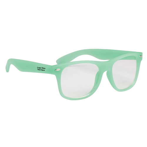 Promotional Glow In The Dark Glasses with Clear Lenses