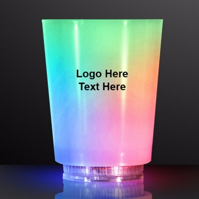 Promotional Light Up Color Change Frosted Short Glasses