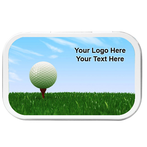 Promotional Personal Care And Spa Golf Necessities Kit Tin