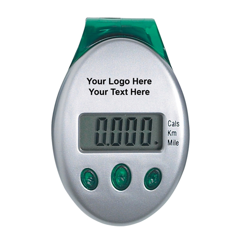 Customized Deluxe Multi-Function Pedometer with Molded Clip