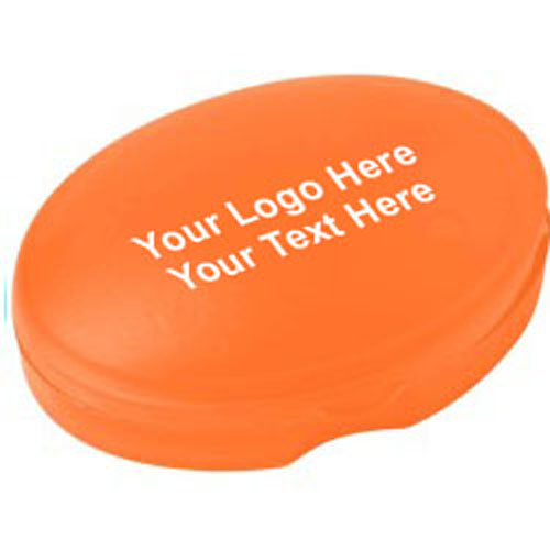 Custom Imprinted Oval Pill Boxes