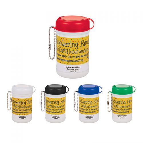 Mini Canister Anti-Bacterial Wet Wipes