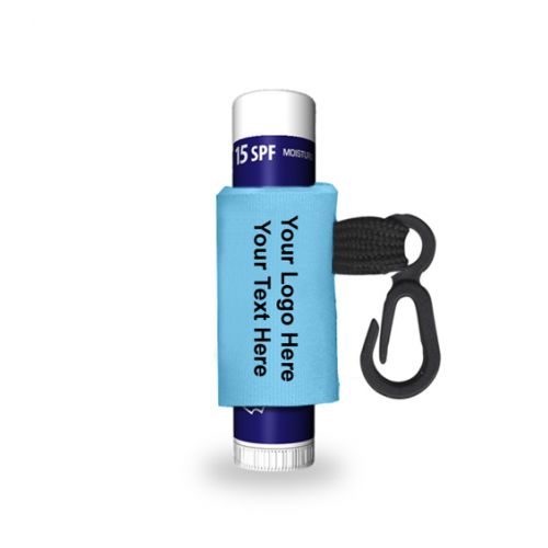 Personalized Chap Ice Moisture SPF 15 Lip Balm with a Custom Leash and Label