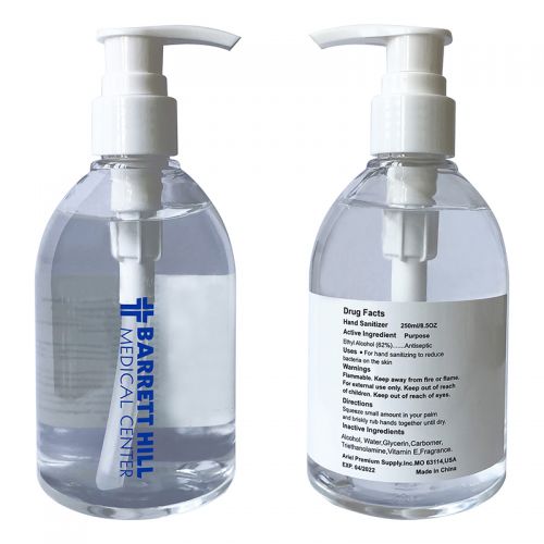 8.5 Oz Pump-Action Hand Sanitizers with Vitamin E