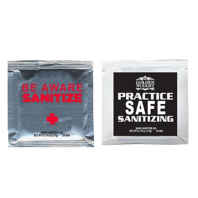 Printed Sanitizer Gel Packets