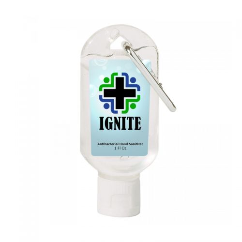 1 Oz Hand Sanitizer with Carabiner