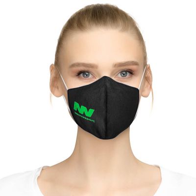 Form Fitted Cupped Cotton Face Masks with Filter Pocket