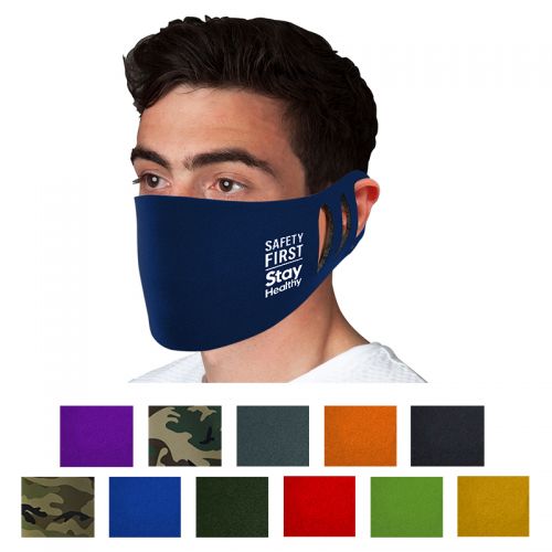Printed Protective Stretchable Polyester Face Masks