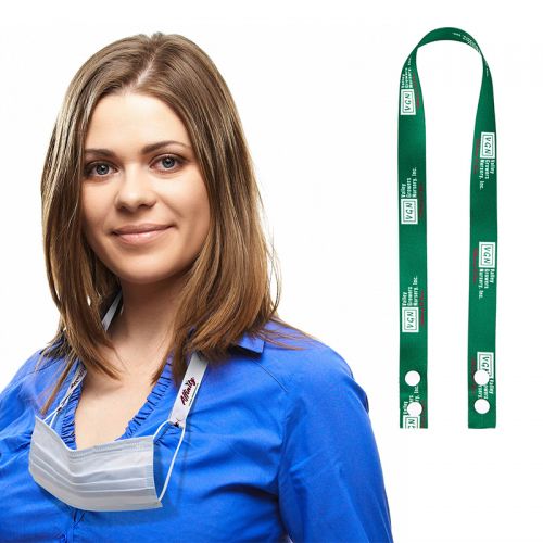 Snap-Button Mask Holding Lanyards