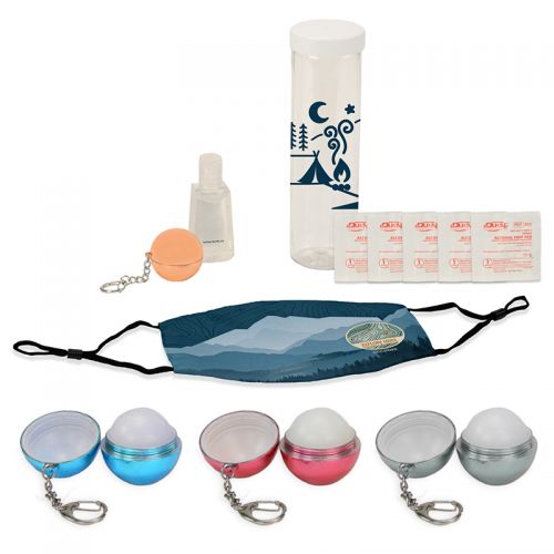 Key Comfort PPE Kit with Lip Balm Keychain