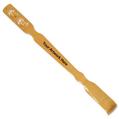 Wood Back Scratcher with 2 Rollers