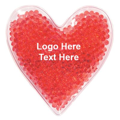 Personalized Heart Shape Gel Beads Hot / Cold Pack