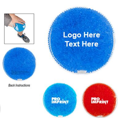 Custom Imprinted Round Gel Beads Hot and Cold Packs