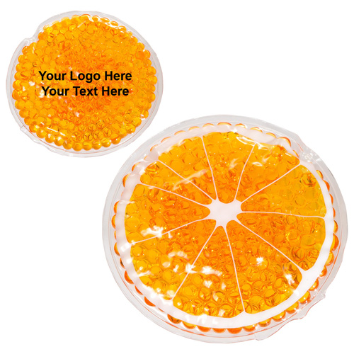 Custom Logo Imprinted Orange Hot and Cold Pack