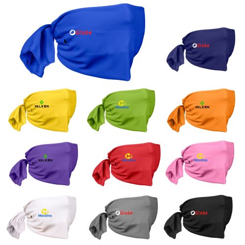 Riveted Cooling Towel Tie-Back Face Masks