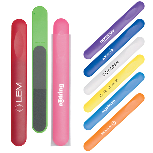 promotional nail file in sleeve