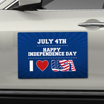 12x18 Promotional Independence Day Car Truck Auto Vehicle Signs Outdoor Magnets 30 Mil Round Corners