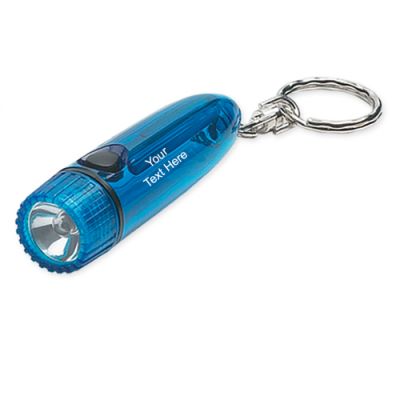 Customized Cylinder Flashlight with Keychains