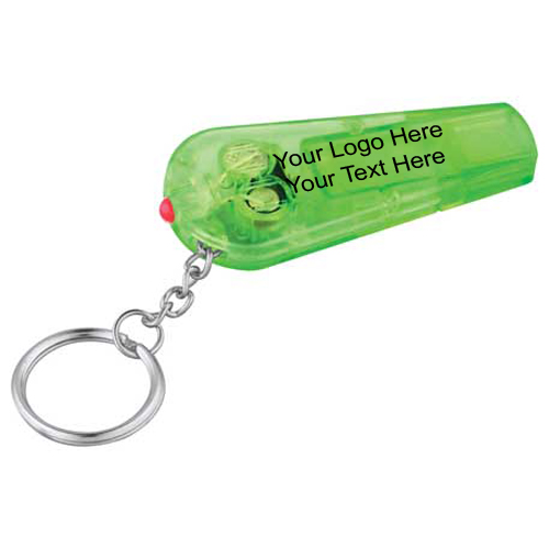 Customized Pocket Whistle Keychain Flashlights