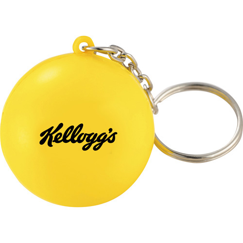 logo imprinted squeezable foam smile keychains-main
