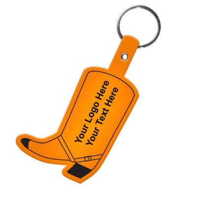 Promotional Boot Shaped Flexible Key Tags
