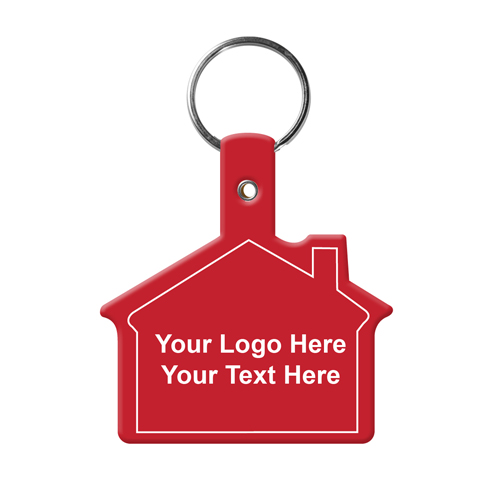 Promotional Logo House Flexible Key-Tags