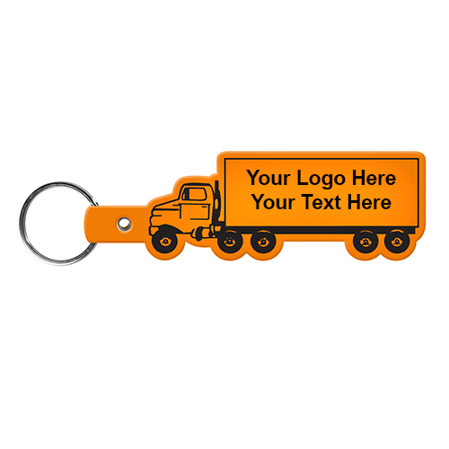 Promotional Truck Shaped Flexible Key Tags