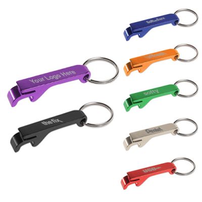 Custom Printed Beverage Wrench Bottle & Can Opener Key Chains