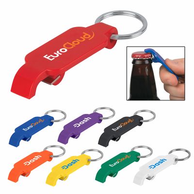 Custom Printed Keychains with Slim Bottle Openers