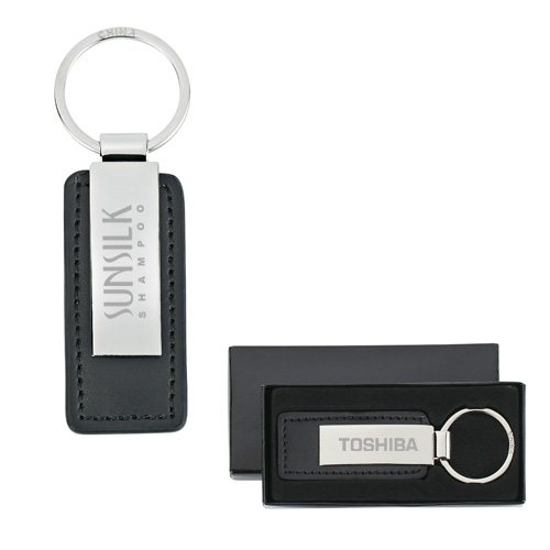 promotional leatherette key tags