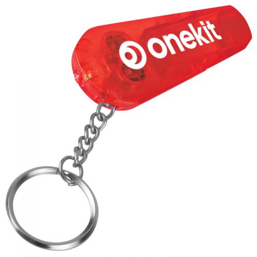 Personalized Whistle Flashlight w Keychain