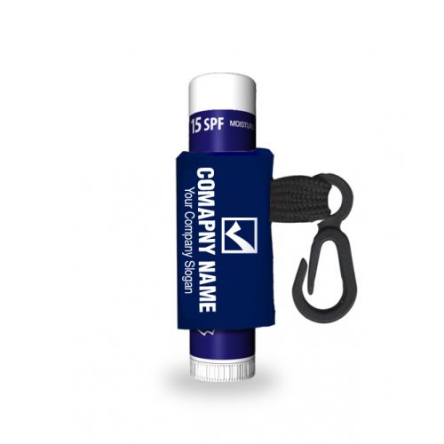 Personalized Moisture SPF 15 Lip Balm with a Custom Leash and Label