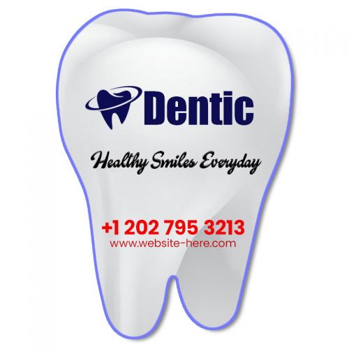 Custom Printed Tooth Shaped Magnets 35 Mil