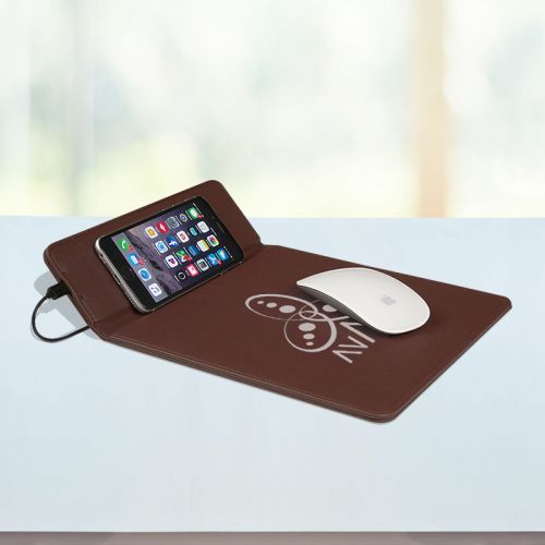 Wireless Charging Mouse Pad With Phone Stand