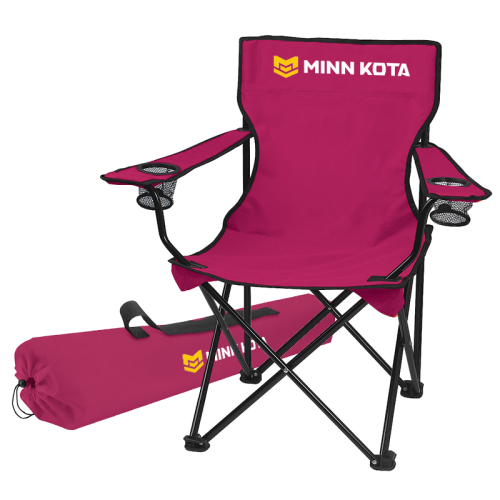 custom folding chair with carrying bags maroon