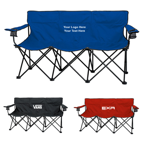 Personalized Trio Portable Folding Chairs