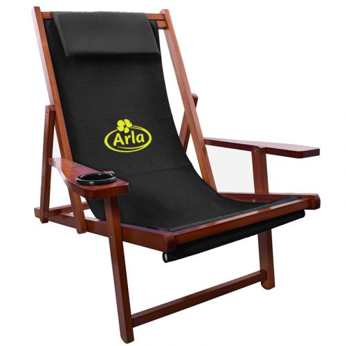 Logo Wood Sling Chairs